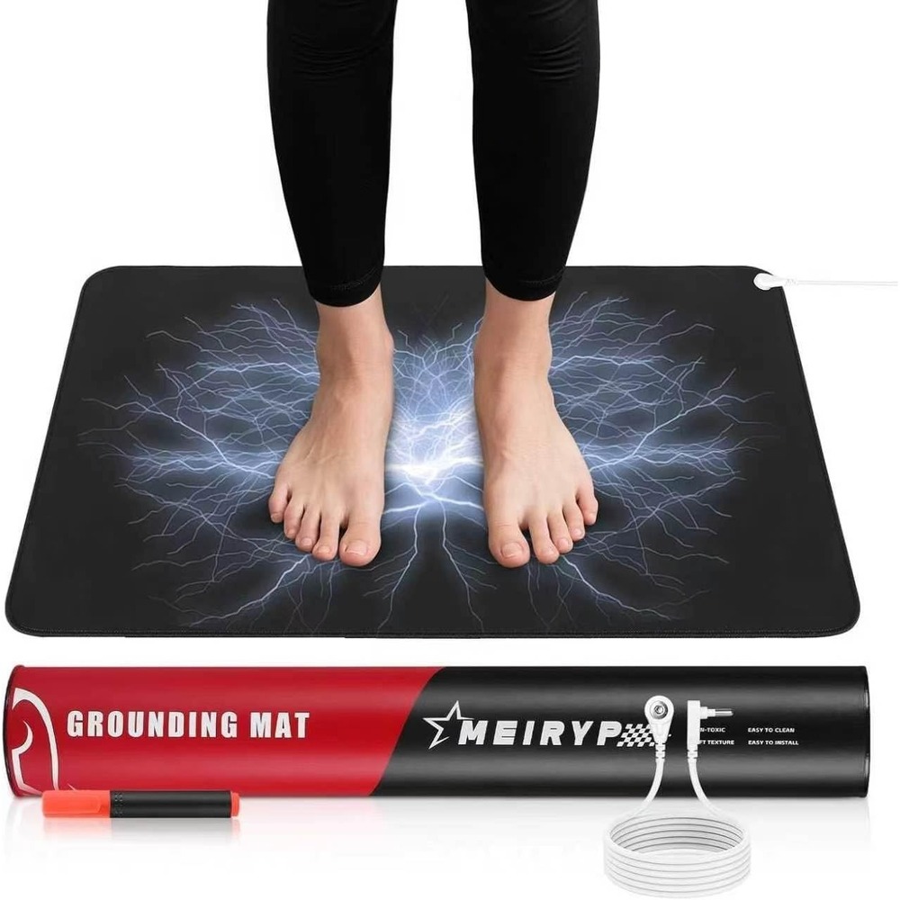 Polfeite Grounding Mat Carbon Fiber Earthing Pad 24x16 Black EE13